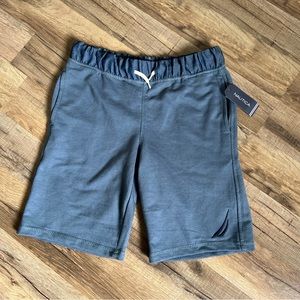 Nautica kids boys summit blue shorts size Medium 10-12 Drawstring